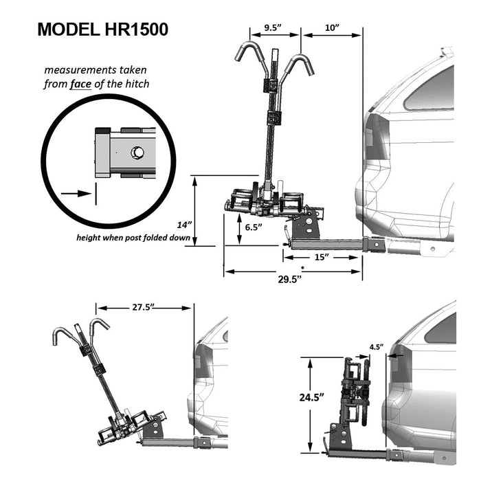 Hollywood Racks HR1500 Sport Rider for Electric Bikes