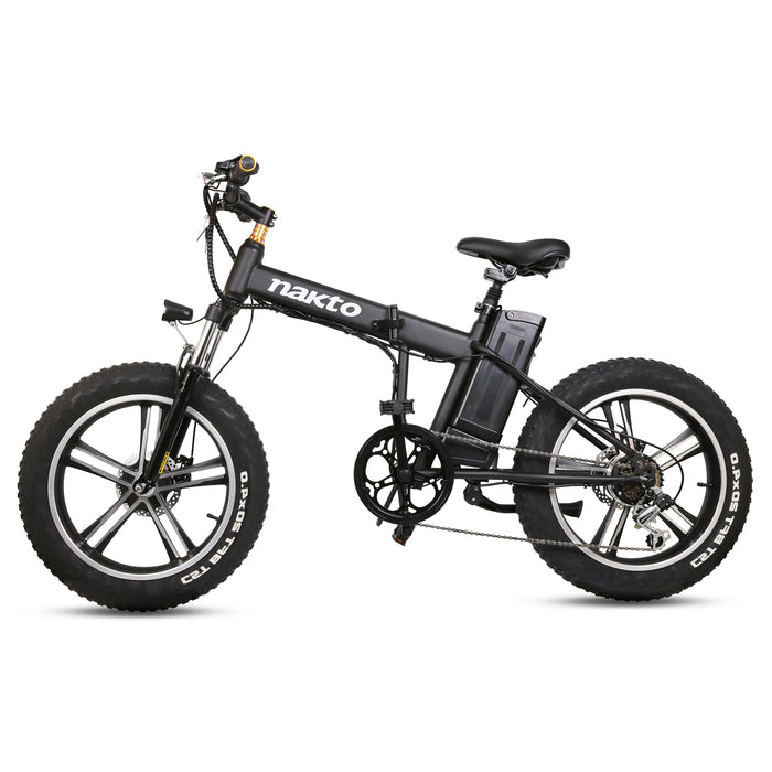 Nakto Mini Cruiser Fat Tire Folding Electric Bike