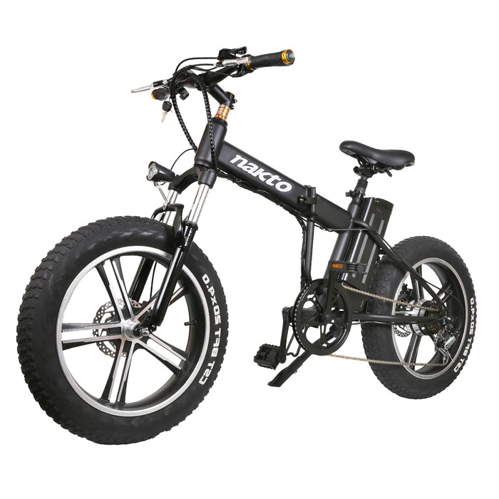 Nakto Mini Cruiser Fat Tire Folding Electric Bike