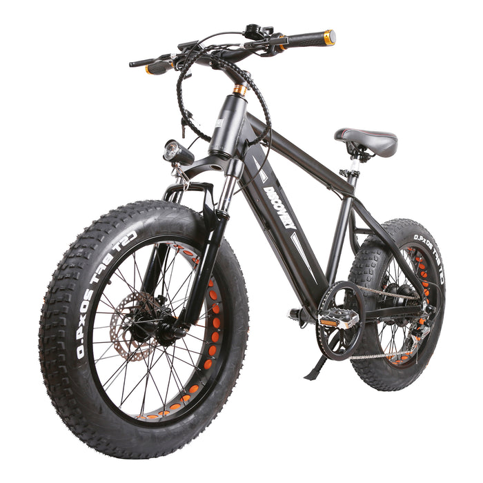 Nakto Discovery Fat Tire Electric Bike Black