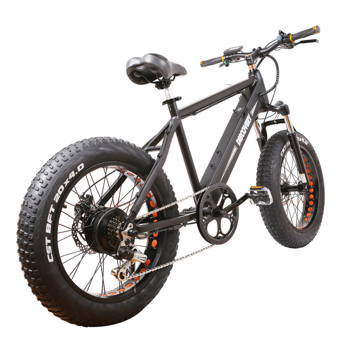 Nakto Discovery Fat Tire Electric Bike Black