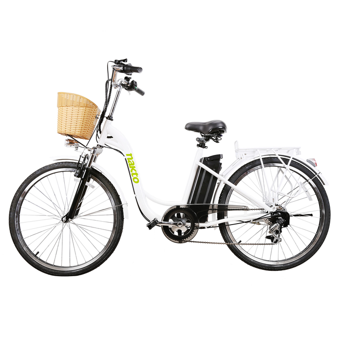 Nakto Camel 26" City Women's Electric Bike With Basket