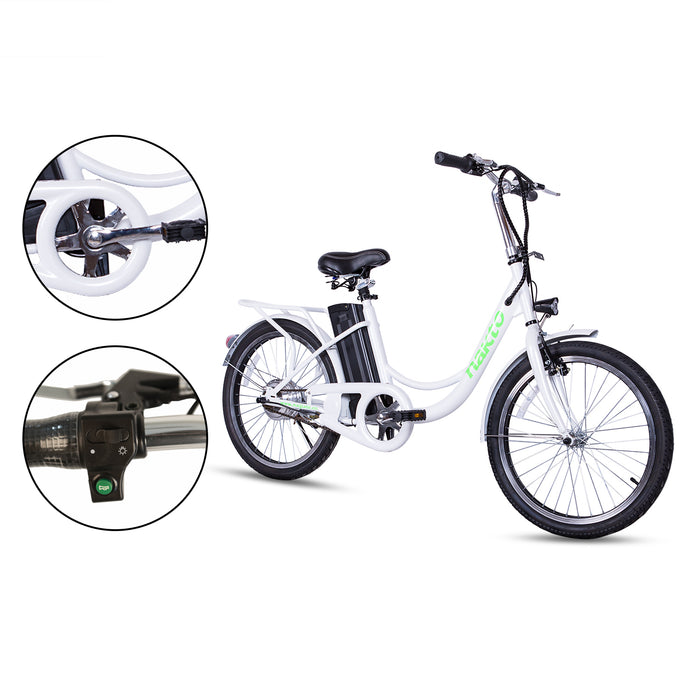 Nakto Elegance City E-Bike 22" in White